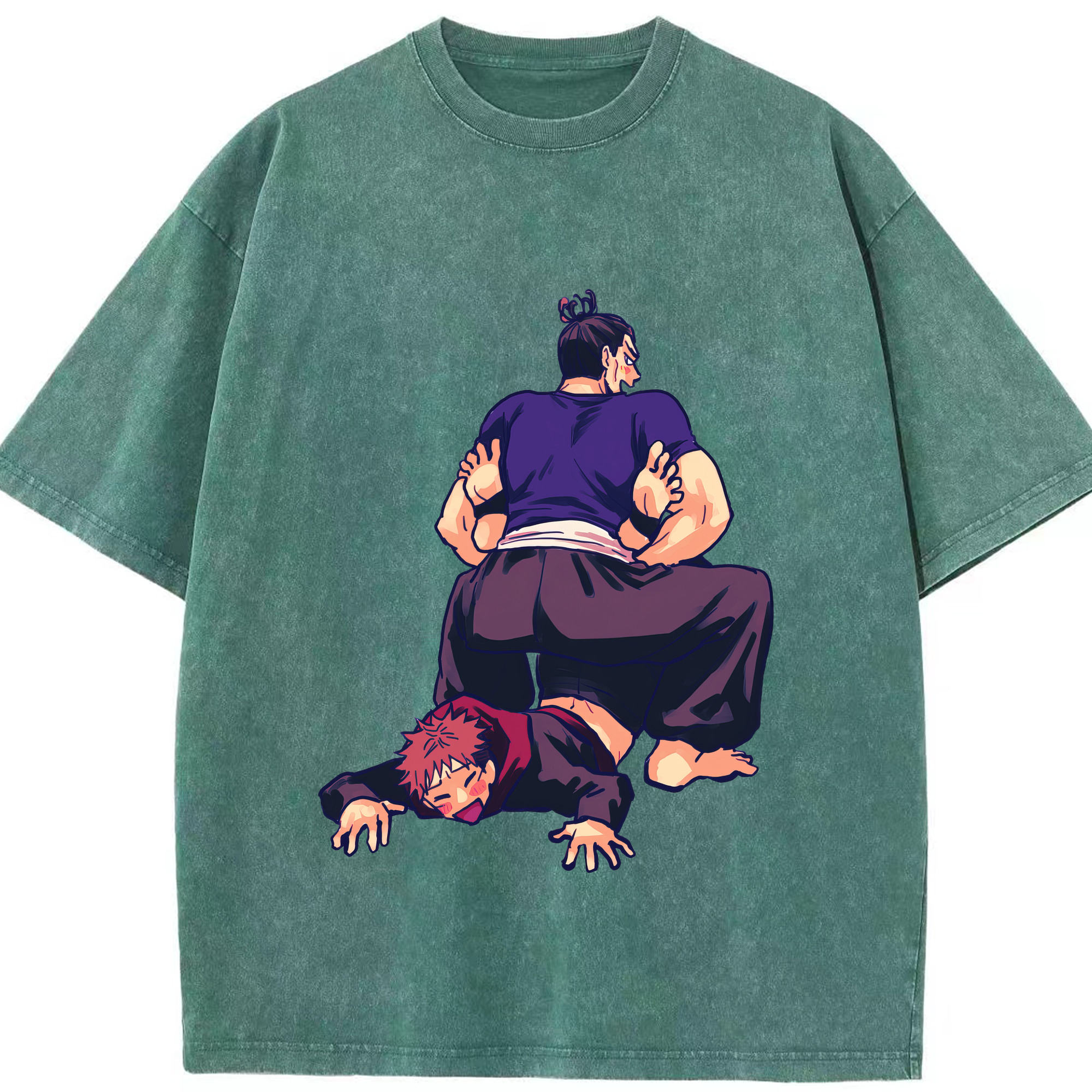 （画像用） 呪術廻戦 Jujutsu Kaisen 綿100% ヴィンテージ風 半袖Tシャツ（フロントプリント）